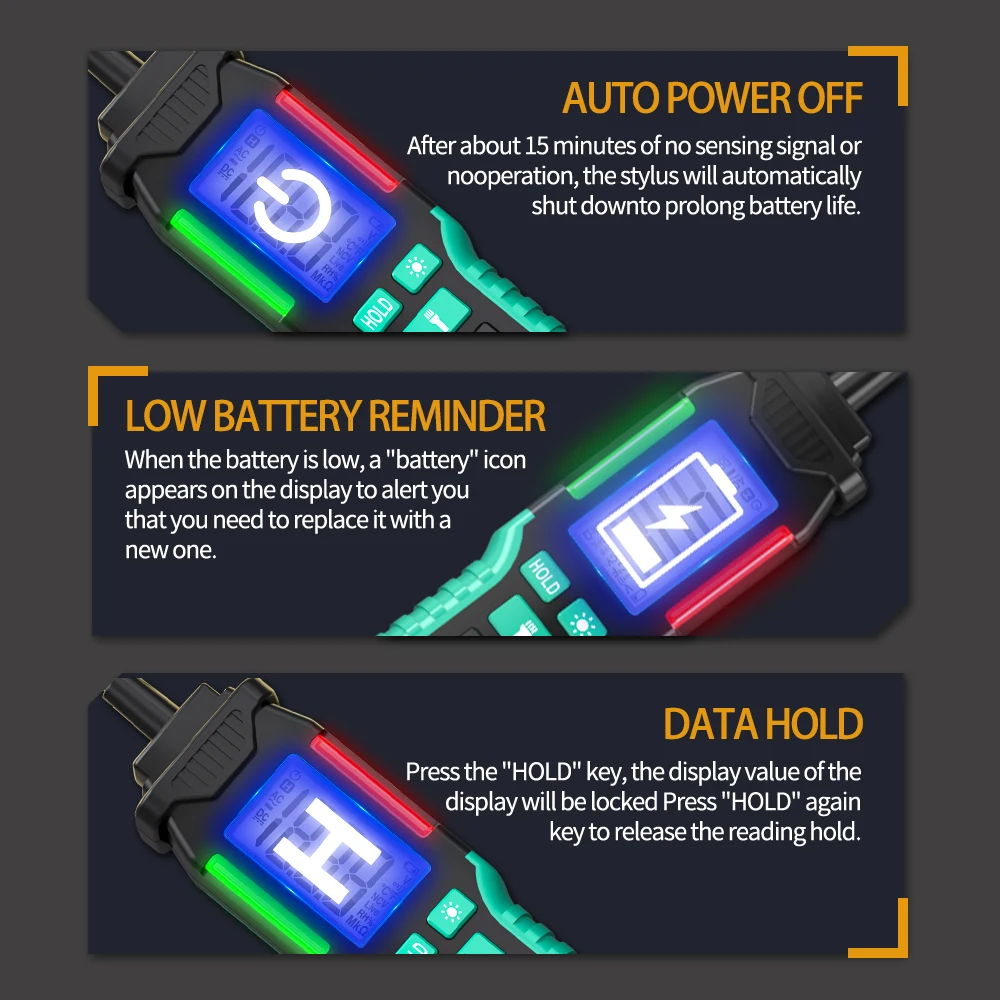 MASTFUYI 100V DC Automotive Circuit Tester Pen - Voltage/Resistance/Continuity Detector for Car Truck Motorcycle Maintenance