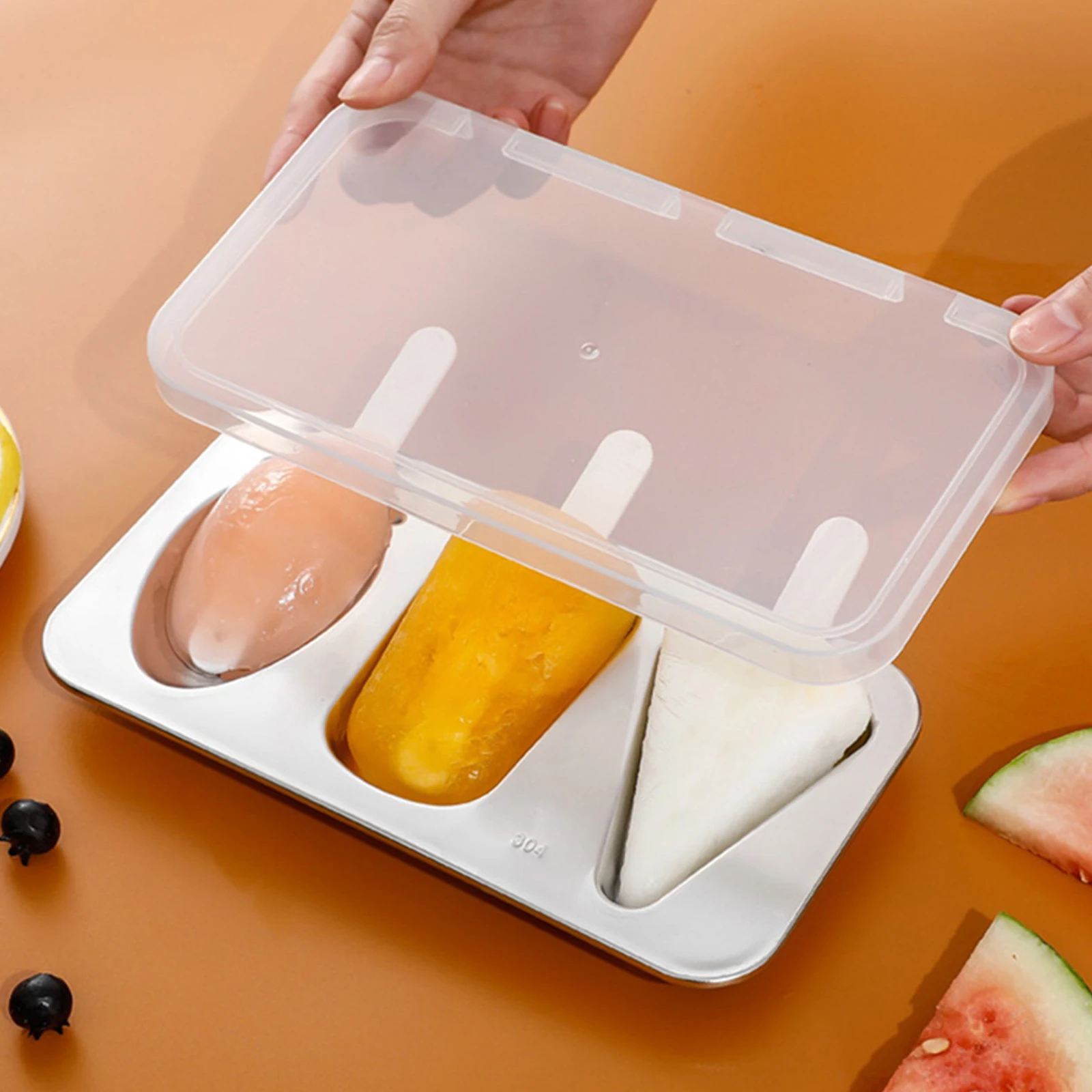

Stainless Steel Ice Cream Mold Popsicle Molds DIY Tool Home Accessory Summer Kids Fruit Juice Yogurt Mould Maker Household