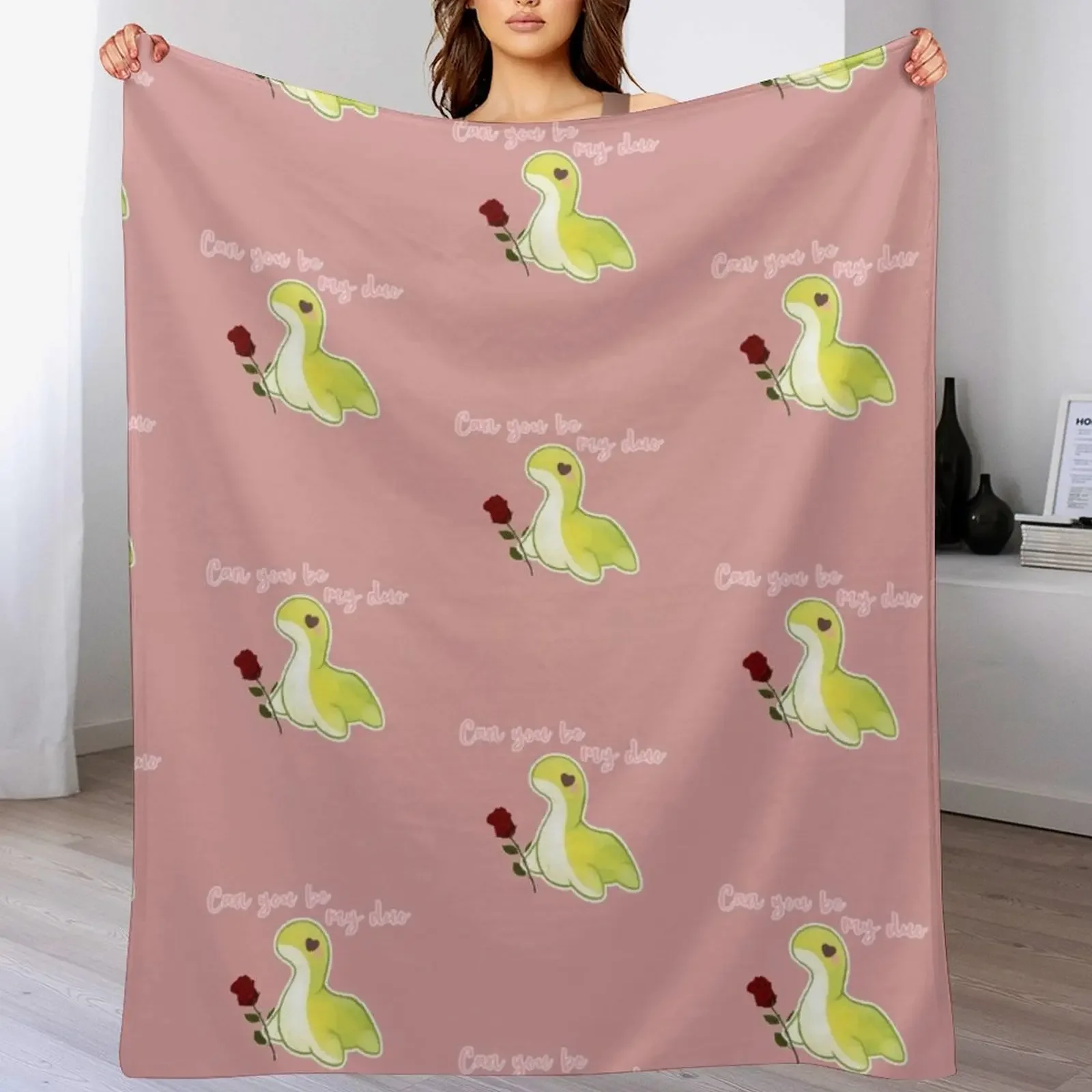 

Cute Nessie (Can you be my duo), from Apex legends Throw Blanket Warm Flannel Blanket for Couch Chair Bedroom