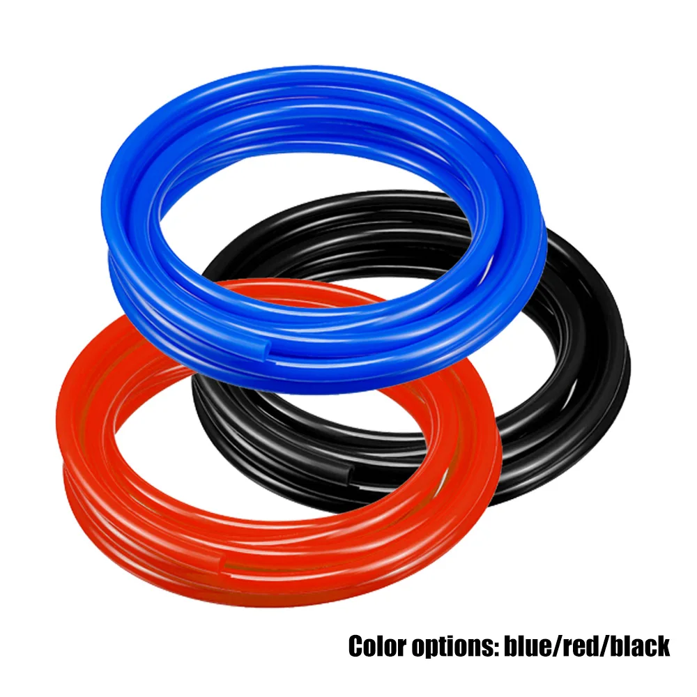 Universal ID 10/12/14/16mm Auto Car Vacuum Silicone Hose Racing Line Pipe Tube Blue/Black/Red 1-20 Meter