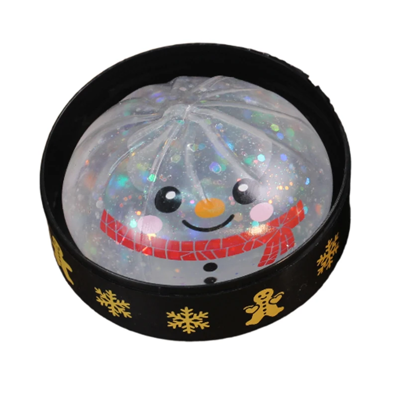 2026 Weihnachtsthemen-Quetschball: Niedlicher Brötchen-Squishy mit langsamem Rückstand zur Stresslinderung, Weihnachtsfigur, Geschenk – Detail 4