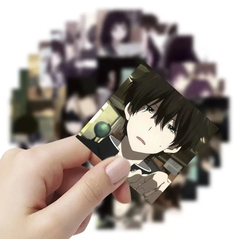 60pcs Japanese Anime Sticker Chitanda Eru Oreki Houtarou Decorative Water Cup Notebook Suitcase Desktop Refrigerator Car Sticker