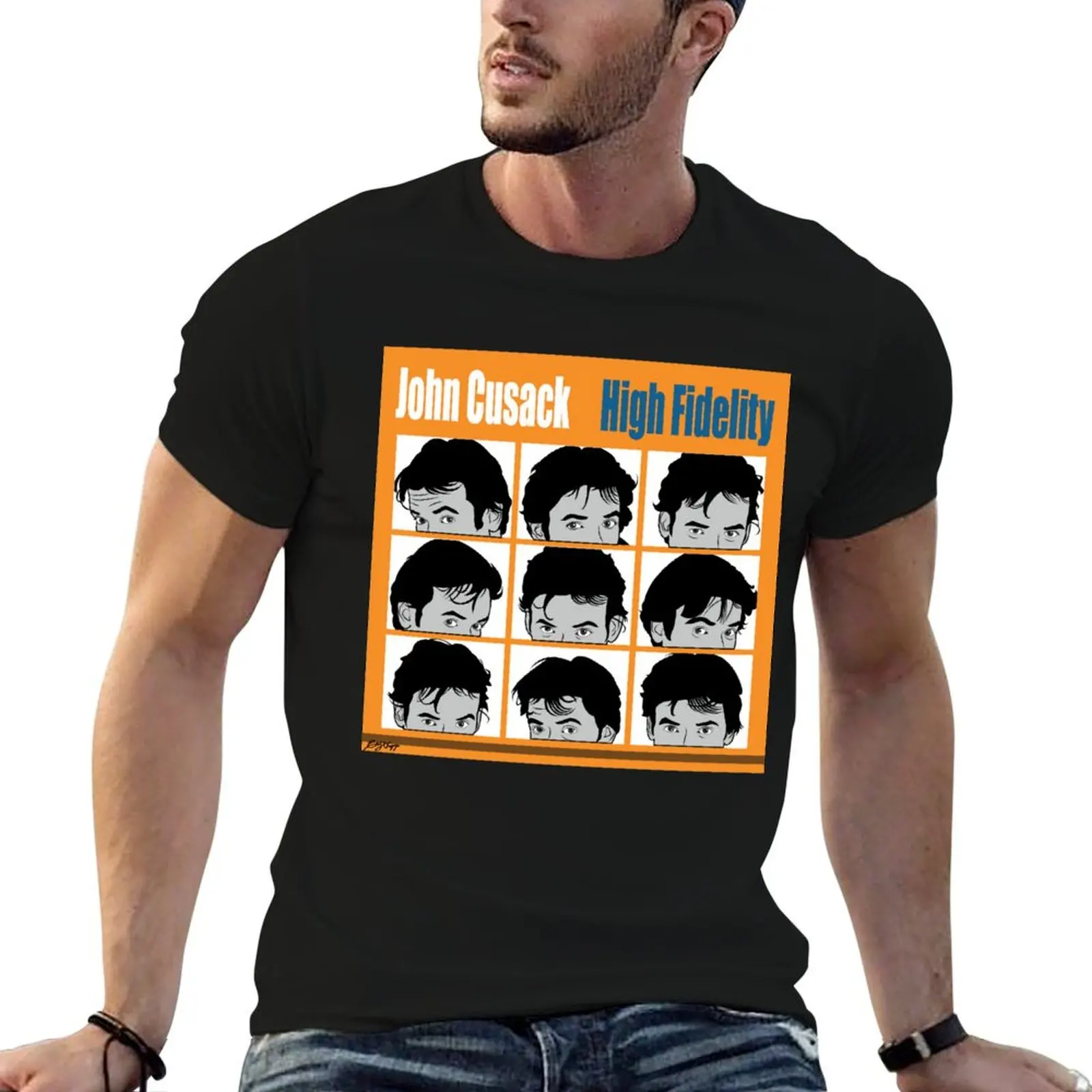 High Fidelity - John Cusak T-Shirt Big and Tall Casual T-Shirt