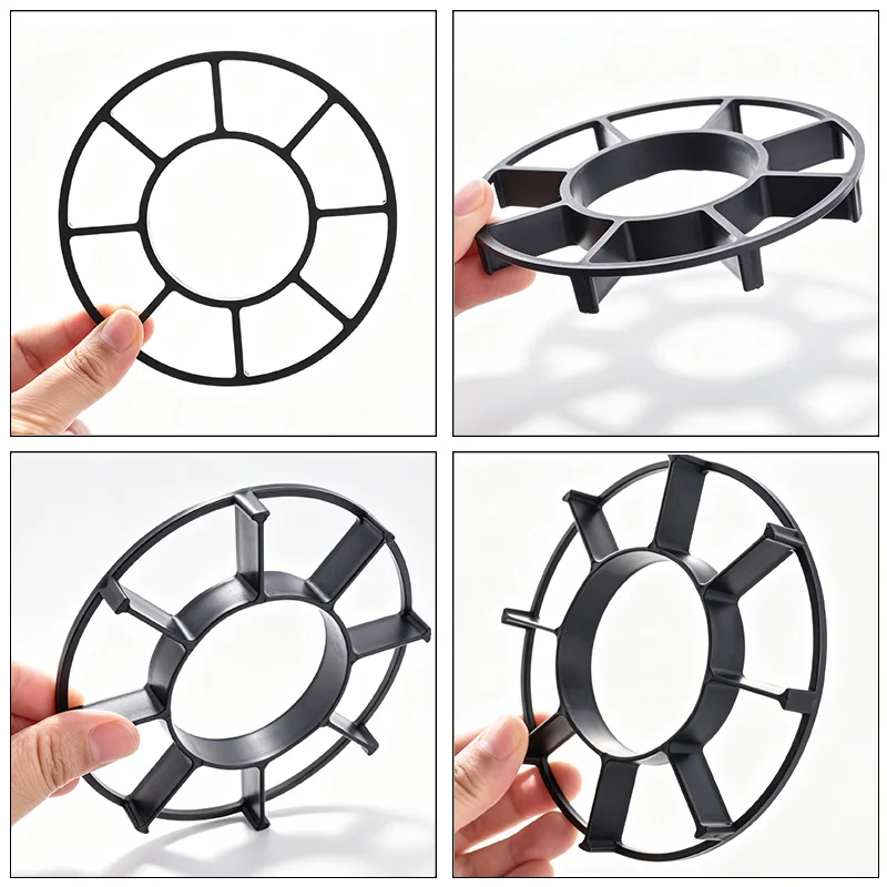 5-10Pcs 12-25cm Plant Saucer Flower Pot Bracket Plastic Drainage Rack Breathable Stand Planters Support Prevent Plant Root Rot