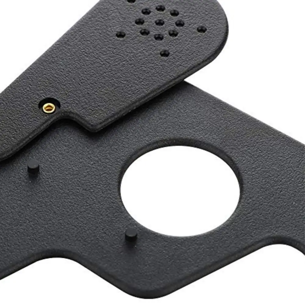Black Eye-occluding Paddle for Vision Testing ABS Material Easy To Use Vision Adjustment Ruler Handheld Eye Occluder