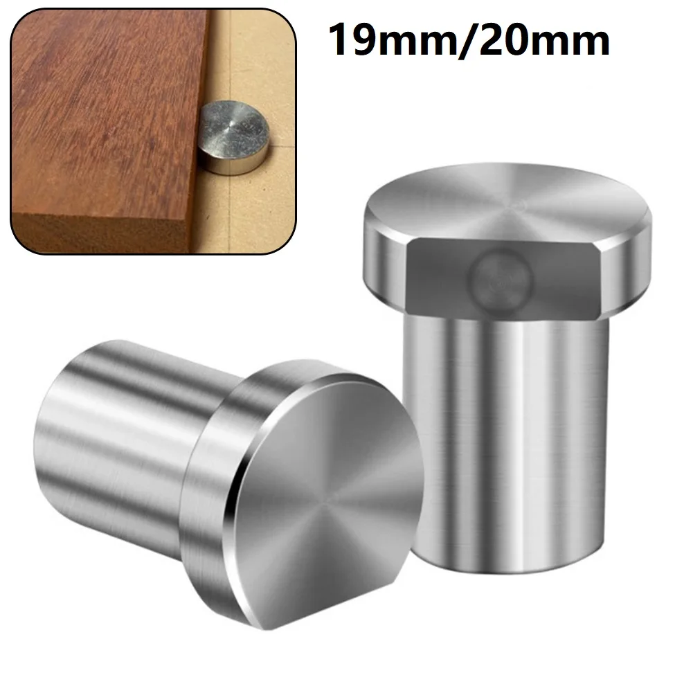 

19/20mm Stainless Steel Workbench Peg Brake Stops Clampgs Woodworking Table Limit Block Workbench Workshop Tools