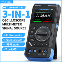 FNIRSI DST-210 and DST-201 3IN1 Digital Multimeter Oscilloscope Signal Source 19999 Counts 10MHz/1MHz Portable Electrician Tools