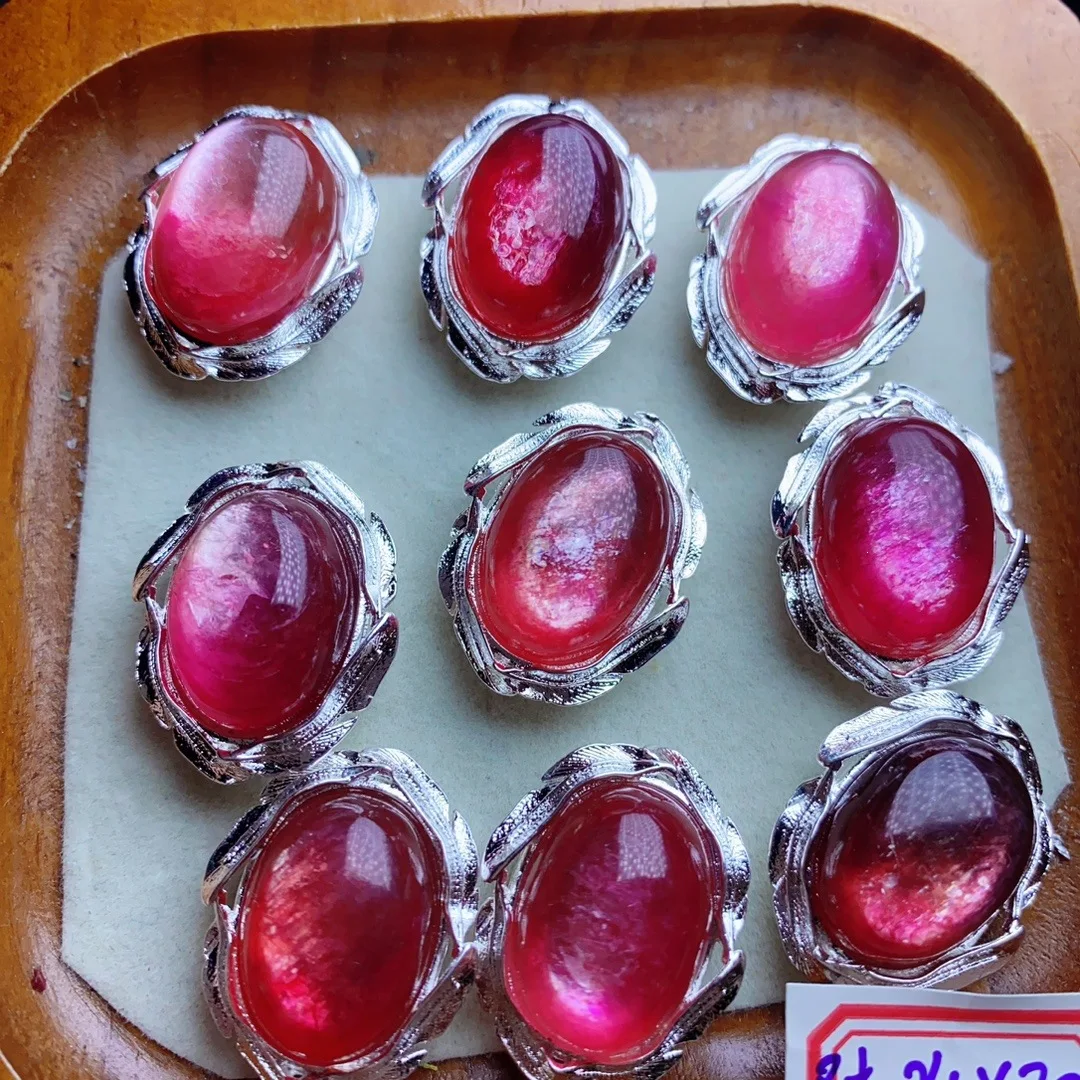 5pcs Muscovite Pink Mica Magic Box Inlay Charms, Through Hole Pendant for DIY Bracelet Necklace Jewelry Making 24x20mm