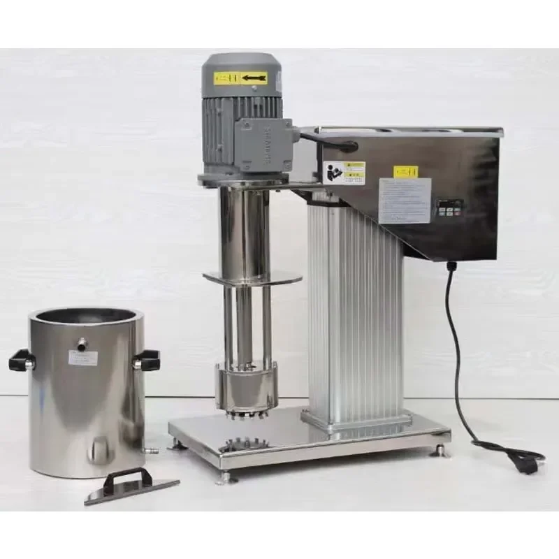 Laboratory Basket Grinder Sand Mill Grinding Machine Dispersing Equipment Bead Mill Vertical Inks Mixing Instrument Disperser