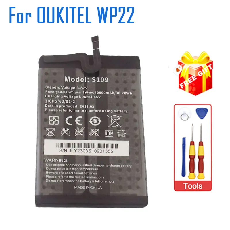 

New Original OUKITEL WP22 S109 Battery Inner Built Cell Phone Battery Repair Replacement Accessories For OUKITEL WP22 Smartphone