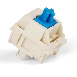 LCET Clicky Cream Blue Switch 5 Pins 67g Tactile Keyboard Switches Mechanical Keyboard Custom Gaming Kits Hot swap Switch