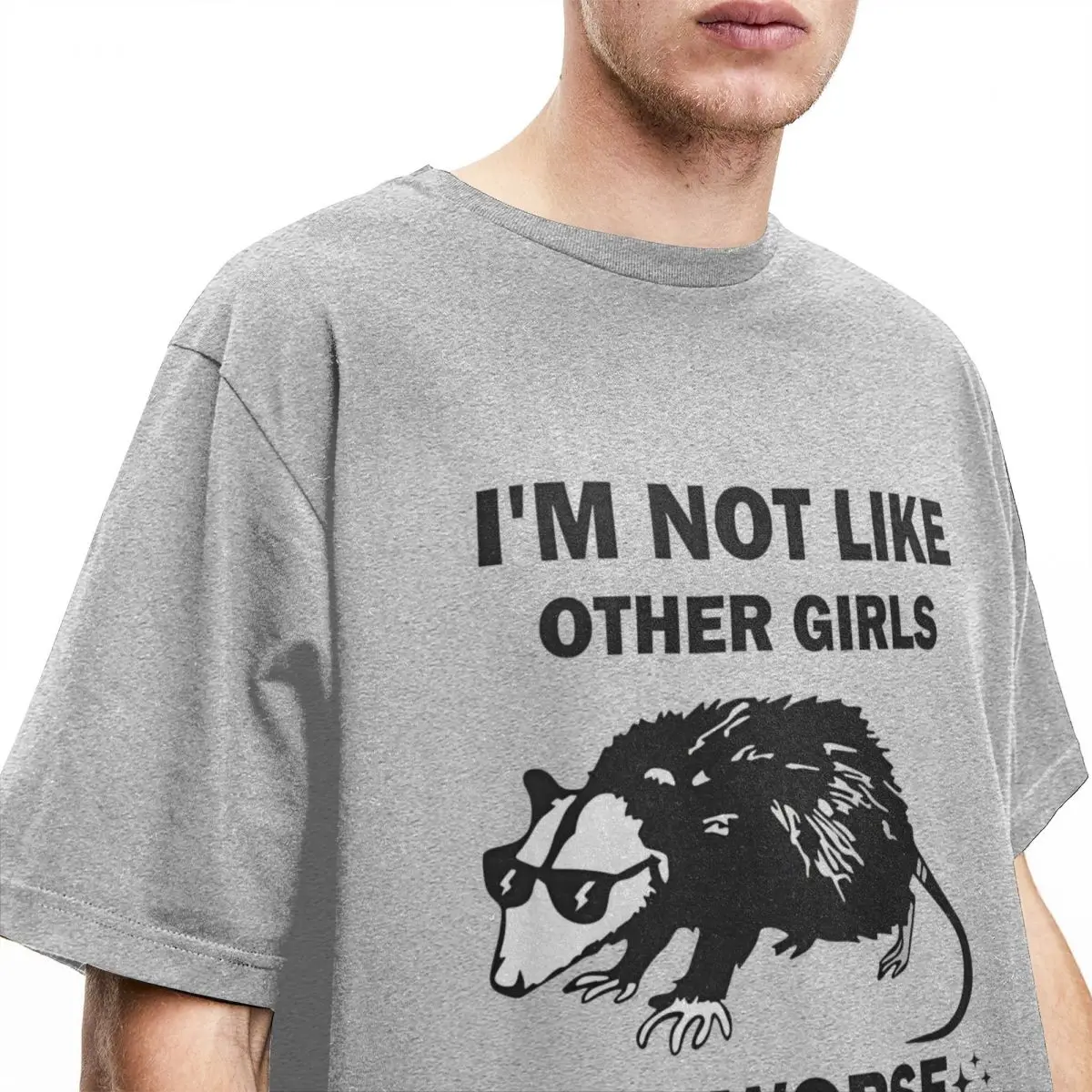 I'm Not Like Other Girls I'm Worse T Shirt Men's Streetwear 100% Cotton T-Shirts Summer O Neck Tee Shirt Design Big Size Clothes