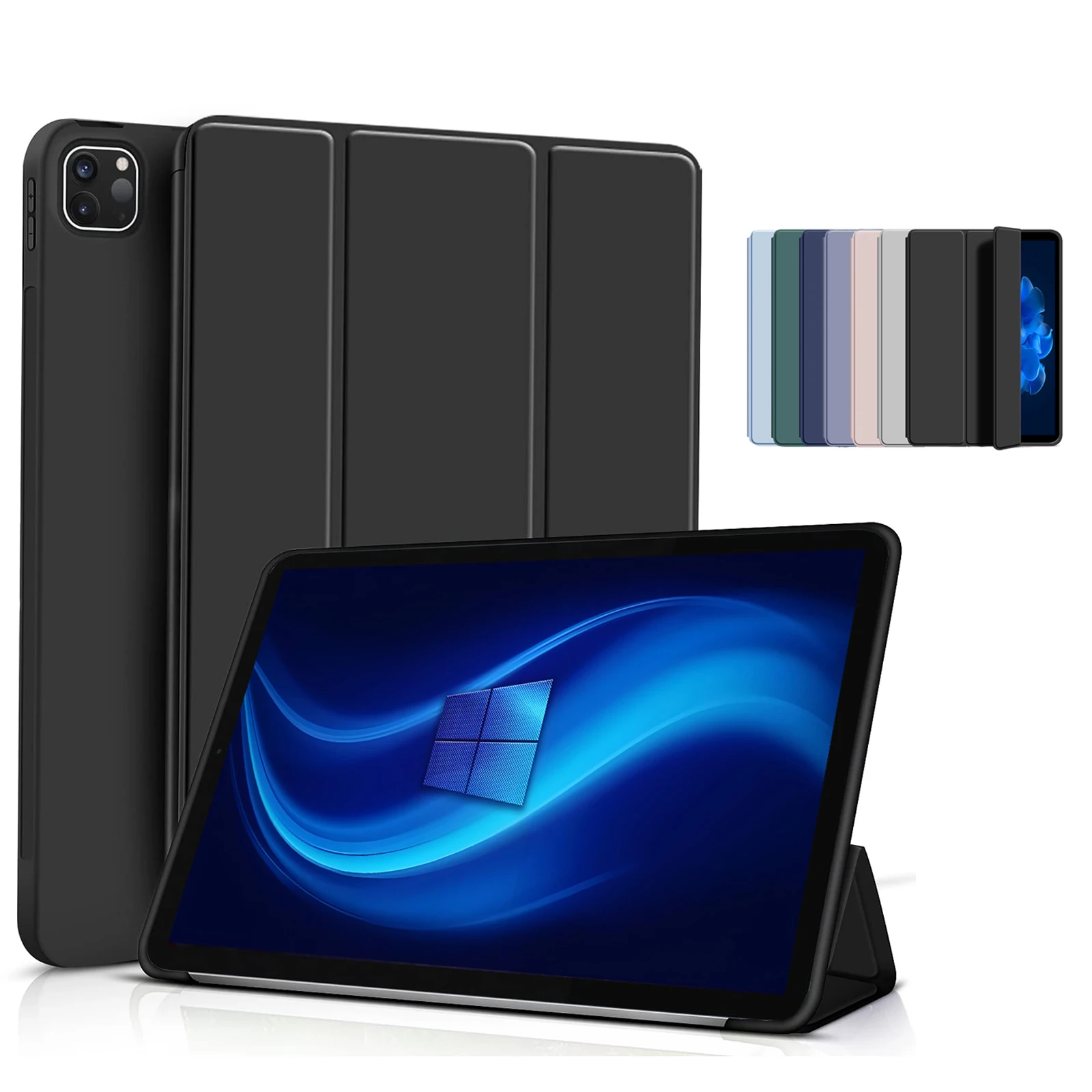 

GEFENIS для IPad Pro 11 2018 2020 2021 2022 Мягкий силиконовый чехол 1-го 2-го 3rf 4-го поколения, для IPad Air 4 5 6 7 10,9 дюйма Flip Smar