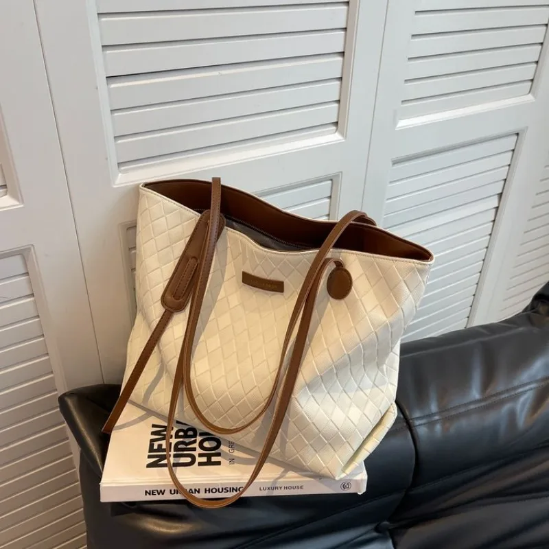 

Luxury Casual Solid Color Diaper Bags For Ladies Parisian Trendy Tote Bag Elegant Crossbody Bag Fashionable Messenger Bag Simple