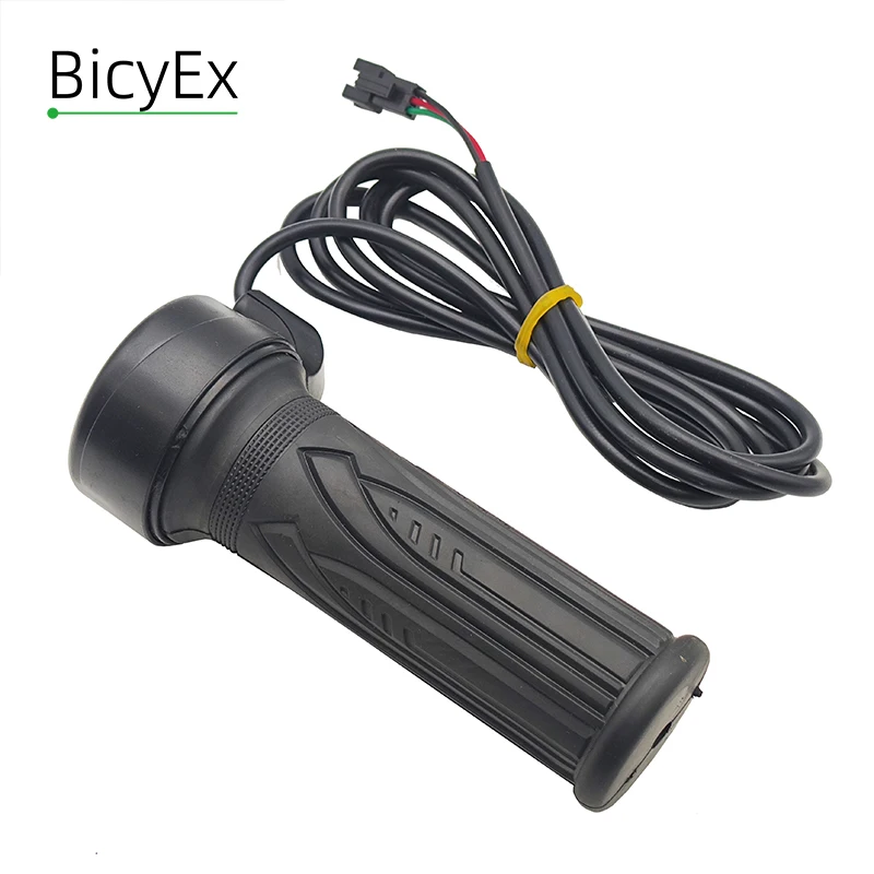 Electric Bicycle Twist Throttle Hall Sensor Turn Handle Accelerator 1.5m for Electric Scooter Ebike E-bike Motorcycle Tricycle