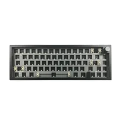 Lmk66 Aluminium legierung Dichtung mechanische Tastatur DIY-Kit mit Knopf, Dreifach modus, 65% Layout 66 67 Tasten, Hot-Swap-fähig, RGB,CNC, via