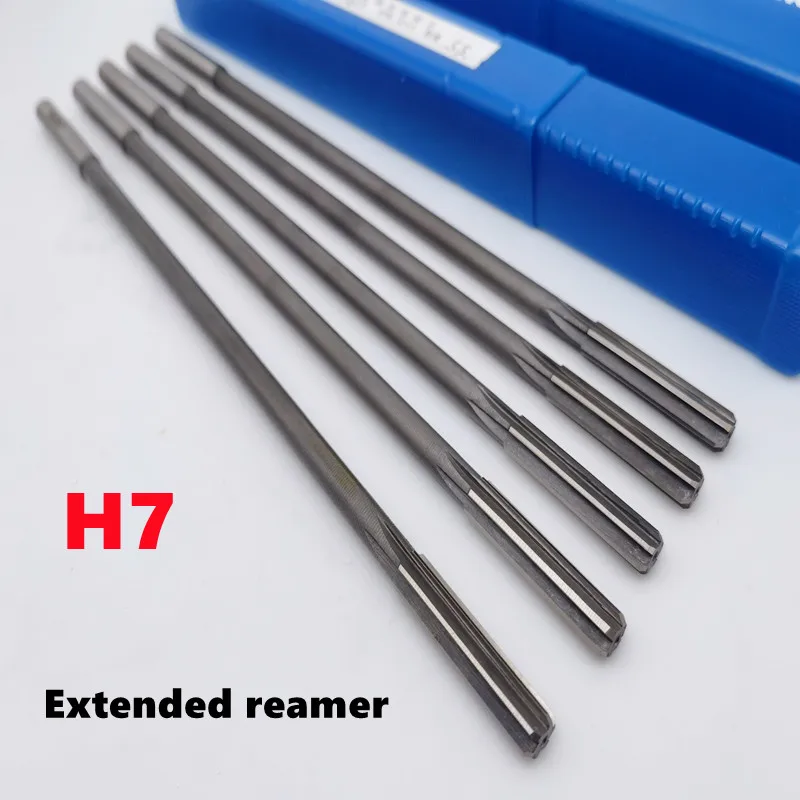 1pcs Super long HSS H7 straight shank reamer 5-20mm straight shank reamer for machine 150/200/250/300mm