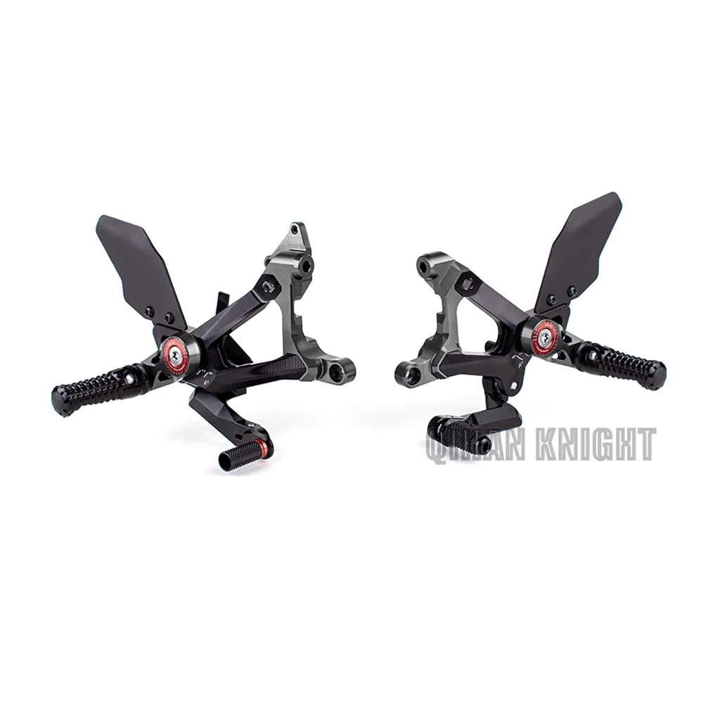 Motorcycle Carbon Fiber Foot Kit CNC Rearsets Footrest Rear Set For Ducati PANIGALE V4S V4 V4R V4 Streetfighter V4 2018-2022