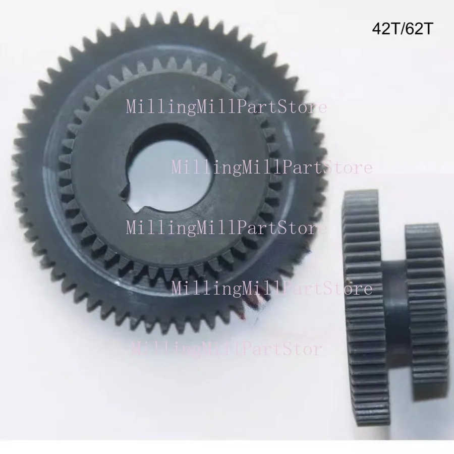 1pc Dual Link Gear 42T/62T 31T/56T Nylon / Metal Helical Gears Laboratory Machine Tool Repair Milling Machine Transmission Parts