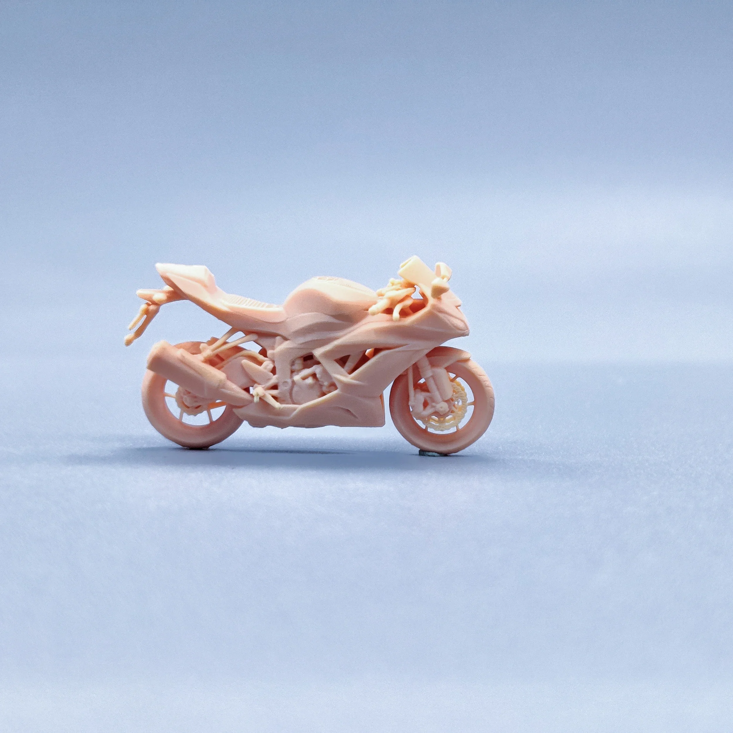 1/64 1/50 1/43 التماثيل مقياس نموذج الراتنج ZX-6R 636 2013 دراجة نارية غير ملونة المنمنمات Diorama رسمت باليد V915