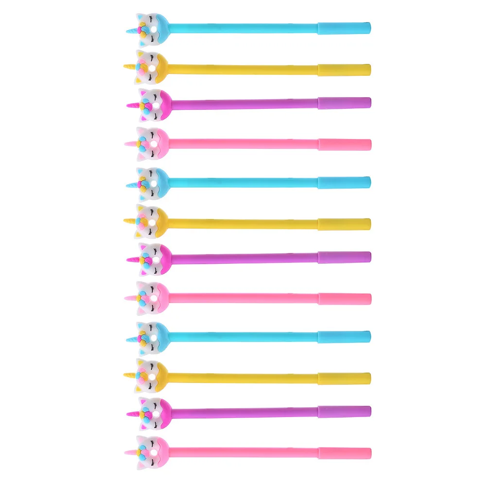 

12Pcs Design Gel Pens Fine Point Neutral Pens for School Office Use Lightweight Comfortable Smooth Writing