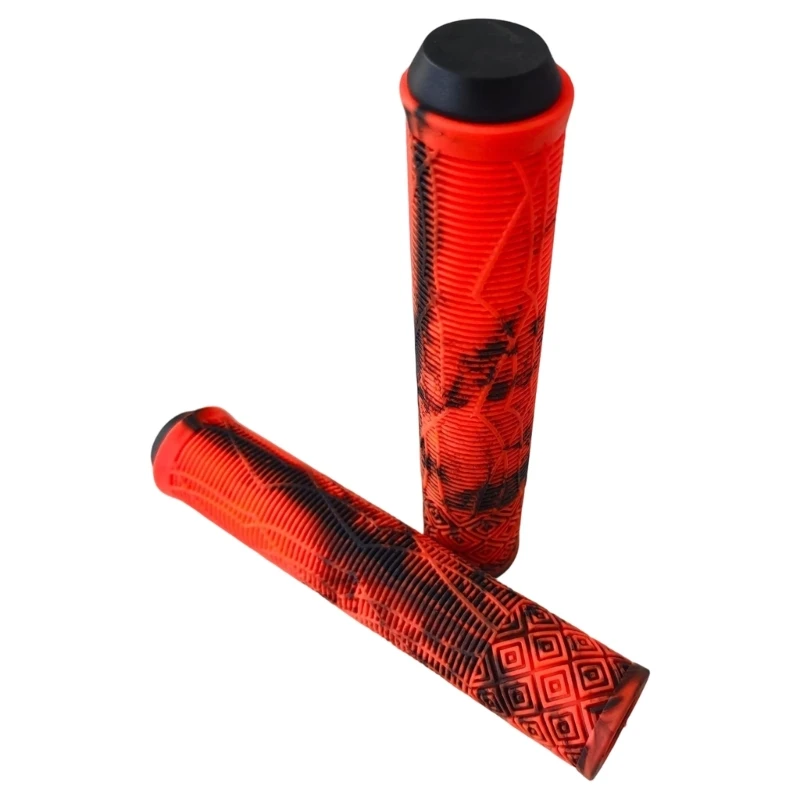  Daily Cycling Bar Sleeves Handlebar Grips Pair with Ribbed Pattern and Texture