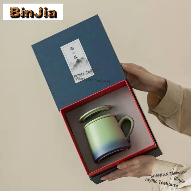 Gradient Color Tea Coffee Filter Cup Portable Hand Flush Filter Water Personal Separation Mug Paper Filter-free Funnel Utensils