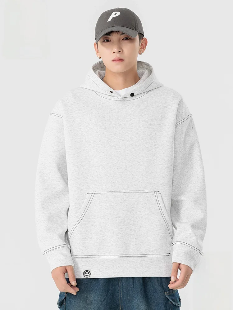 

Парные худи Paul Frank 2025: Новая осенняя коллекция, плотные, американского кроя, повседневные топы для молодежи, весна, хлопок/полиэстер