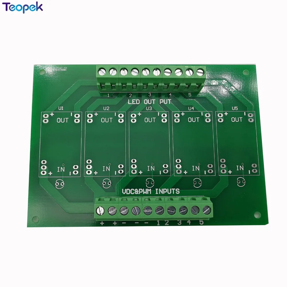 5 Channel LDD Led Driver Board With LDD1000H MEANWELL Original Constant Current Step-Down LED Driver