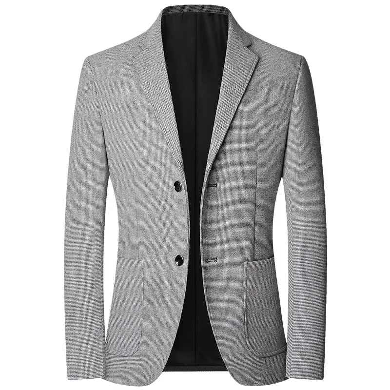 New Autumn Men Solid Casual Blazers Jackets Suits Coats Male Business Suits Designer Coats Male Formal Wear Slim Blazers Size 4X