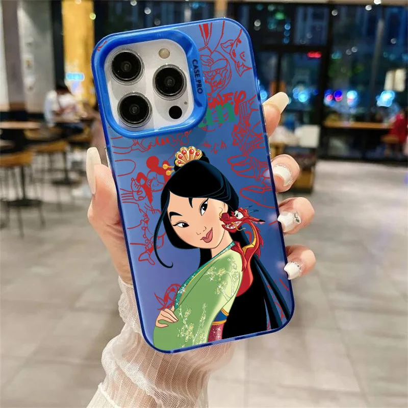 Disney Mulan Cartoon Colorful Phone Case For Apple iPhone 16 16E 15 14 13 12 11 8 7 mini Pro Max Plus Shell Funda Cover Capa