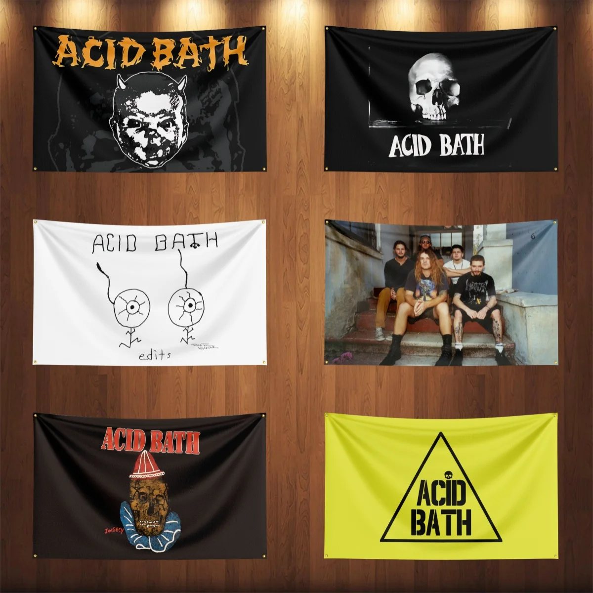 3x5 قدم فرقة الروك الثقيلة A-حماض العلم البوليستر الطباعة الرقمية راية لغرفة النوم جدار الفن خارج الباب نسيج ديكورا #1