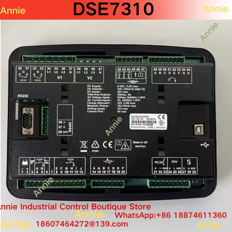 Brand New DSE7310 MKII Generator Set Controller - Electronic Load Control Panel for Generator Sets