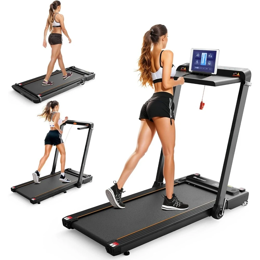 

Treadmill with Incline, 3 in 1 Under Treadmill with Removable Desk Workstation with Wristband Remote Control