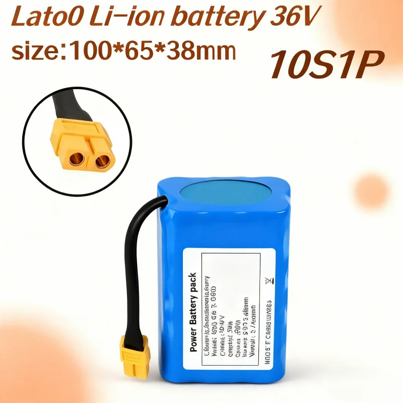 High Performance 10S1P 36V 2000mAh Lithium Ion Battery Pack, for Self Balancing Hoverboard Unicycle Replacement Parts