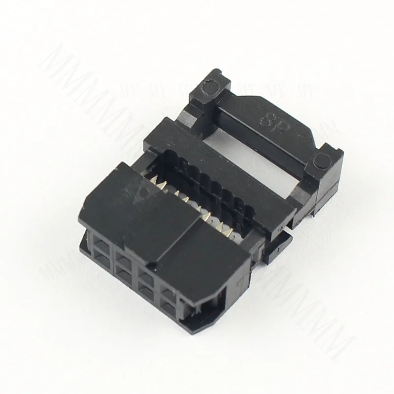 TT  5pcs for black 2.54mm pitch 2x4 pin 8 pin IDC FC female header cable connector FC-8