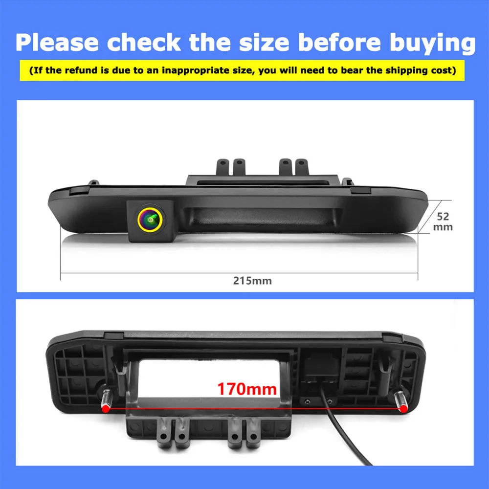 Rear View Camera for Mercedes Vito W447 A-Class W176 ML W166 ML300 ML450 ML350 A180 A200 A260 , Handle Backup Reverse Camera