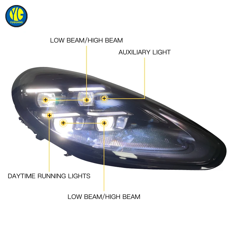 For Porsche Panamera 970 970.1 970.2 2010 2016 Headlight LED Headlamp Upgrade Panamera 976 2024 Pdls Matrix Front Head Light