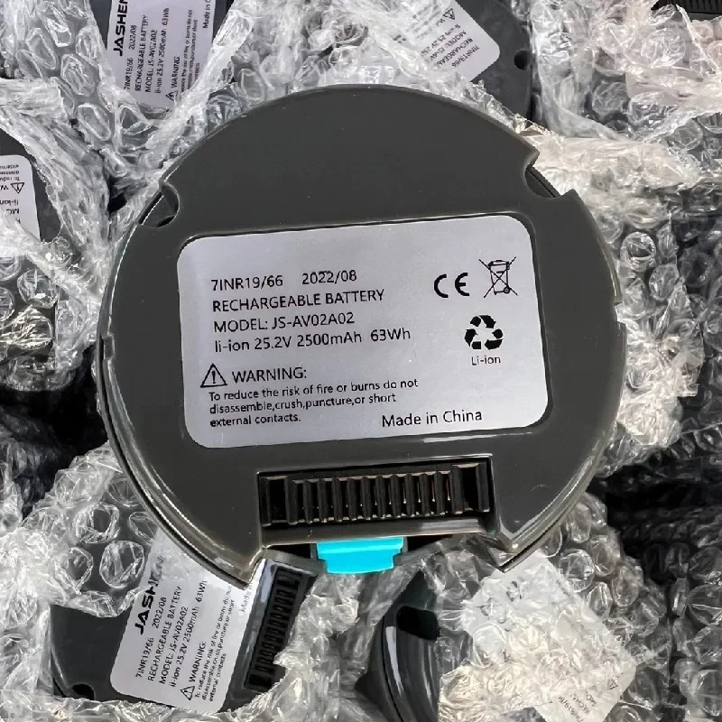 Batterie 100% originale pour aspirateur à main JASHEN JS-AV02A02, 2500mAh, 25.2V
