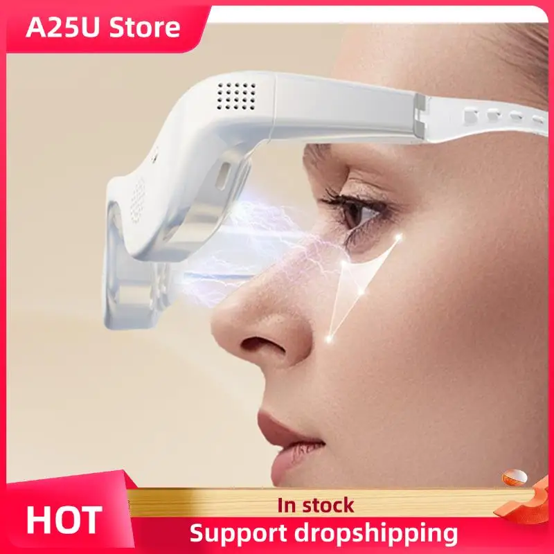 A25U アイマッサージャーリラクサー美容ケアデバイスくまを軽減むくみしわ軽減目の疲労アイケアメガネ