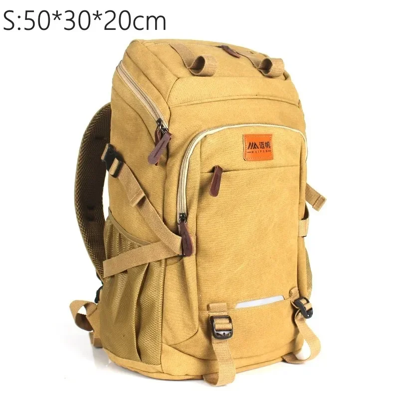 45 65 85L Travel Backpack Unisex Large Capacity Wear-resisting Canvas Rucksack Hiking Camping Backpack Business Trip Luggage Bag