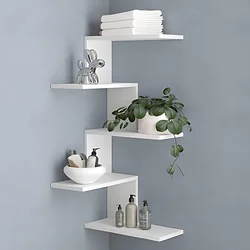 Simple Wall Shelf Bookshelf Wooden Multi-layer Wall Storage Rack Wall Hanging Decorative Bedroom Living Room Partition Shelf