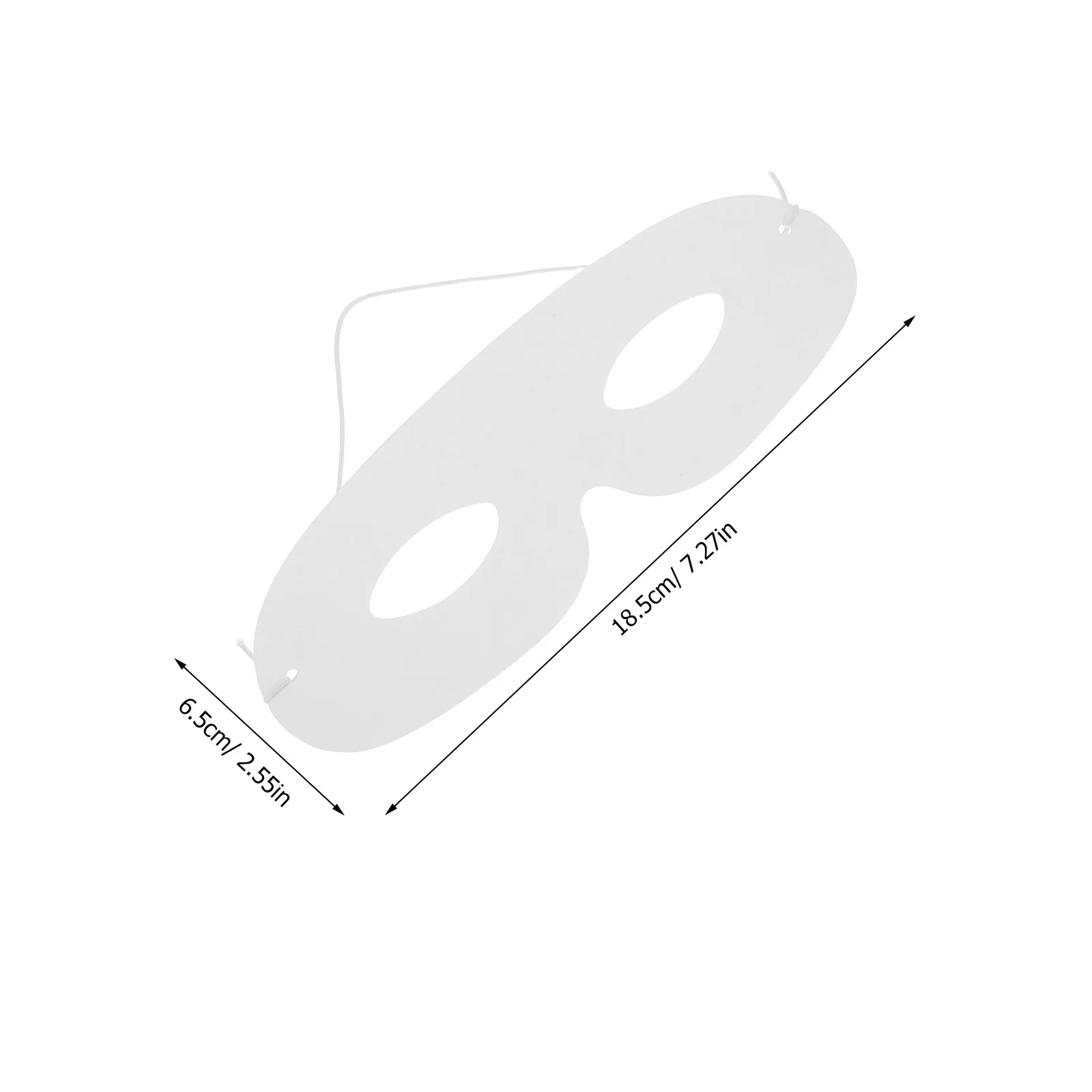 20Pcs Unpainted Blank Masks White Card Material for DIY Decoration Masquerade Costume Halloween Carnival Craft