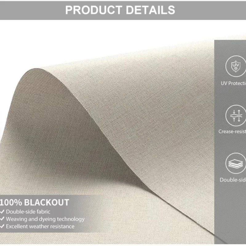 Wholesale Sales 100%Blackout Waterproof  UV Protection Reduce Heat Window Spring Control Roller Blinds For Home view 4