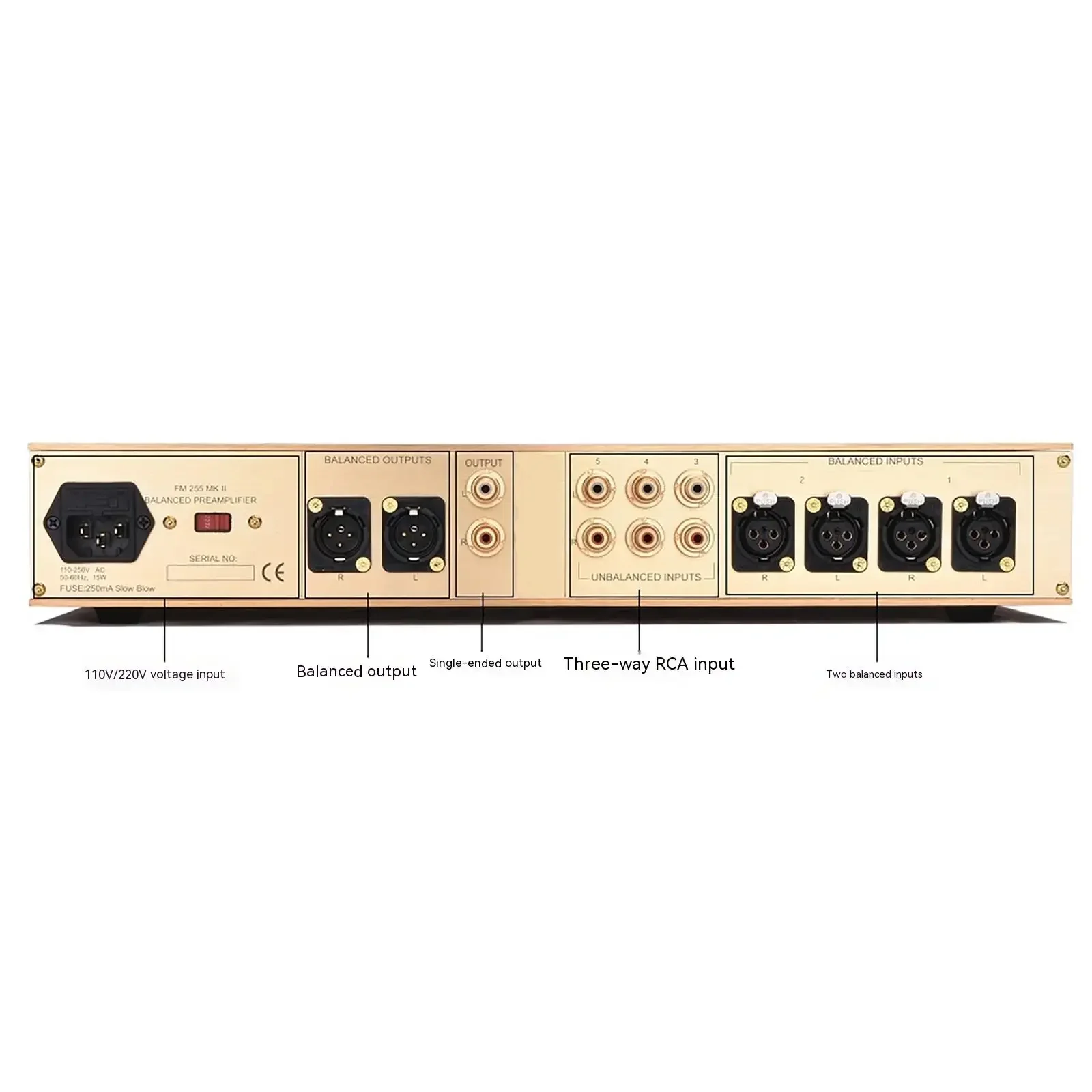 AMXEKR FM255 Reference Imported Swiss FM Line Classic Fever Pre-stage Home Preaudio Amplifier