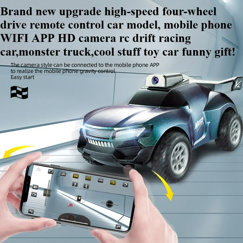 Cool Stuff Toy Car Funny Gift-High-speed 4WD Rc Truck,Remote Control Car,WIFI APP HD Camera Rc Cars,Monster Truck,Toys for Boys