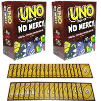 Uno No mercy Game Board Games UNO 168PCS Cards Table Family Party Entertainment UNO Games Card Toys Children Birthday Gift