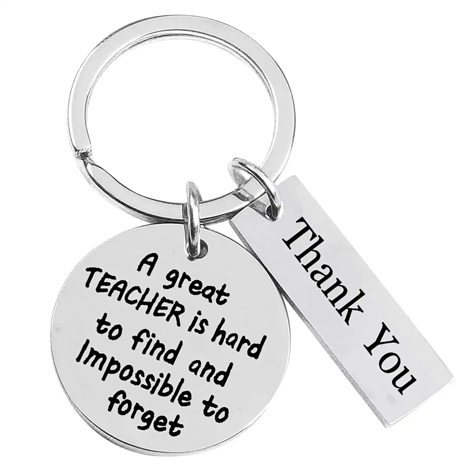 Fdelink Ground Sign Teacher's Day Keychain Teacher Appreciation Keychain Gifts for Teachers Jewelry