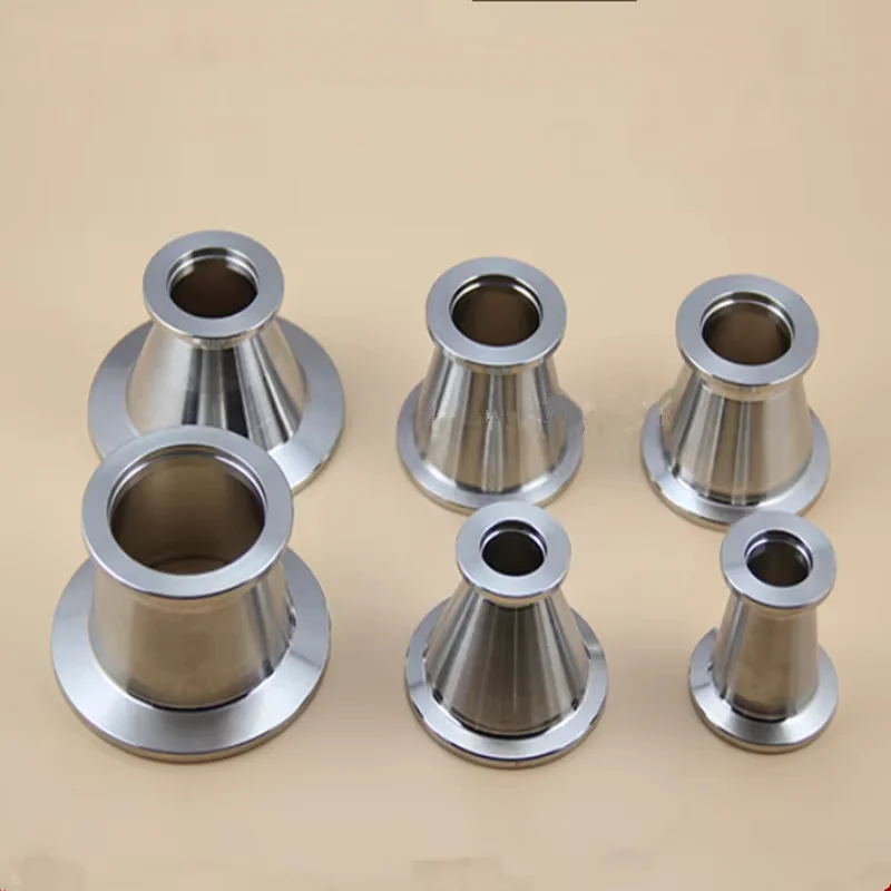 10 16 25 40 Vacuum Clamp Redcuer Connector SUS 304 Stainless Steel Sanitarry Pipe Fitting Coupler Homebrew
