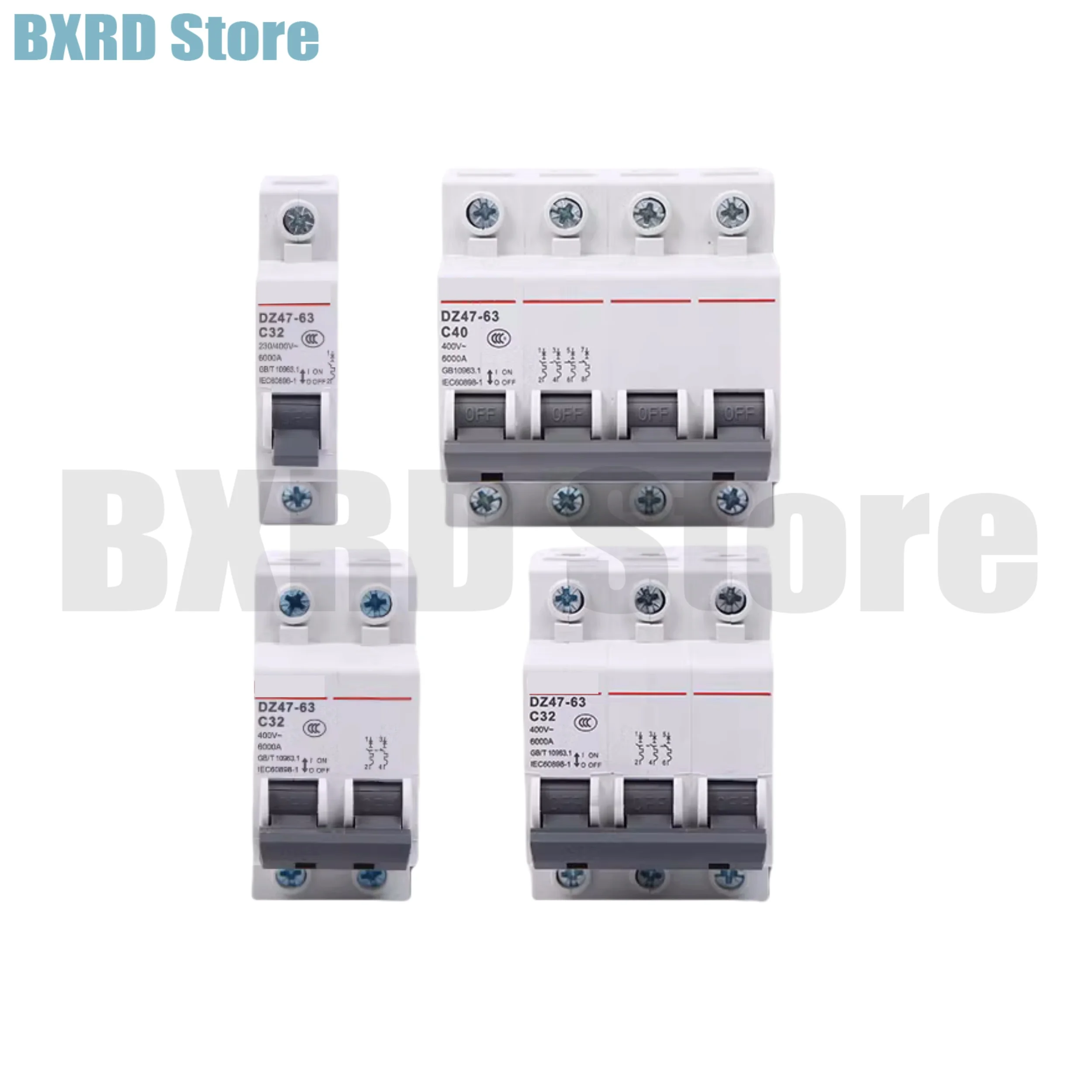 New Original DZ47-63 Miniature circuit breaker 3P 1A 2A 3A 6A 10A 16A 20A 25A 32A 40A 50A 63A